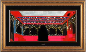 Erte Original Gouache Painting Set Design Art Deco Romain Tirtoff Sold for 16K - Picture 1 of 7
