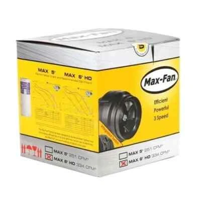 Can-Fan Max-Fan 6in 334 CFM 3-Speed Inline Exhaust Blower Ventilation Greenhouse - Image 1 of 2