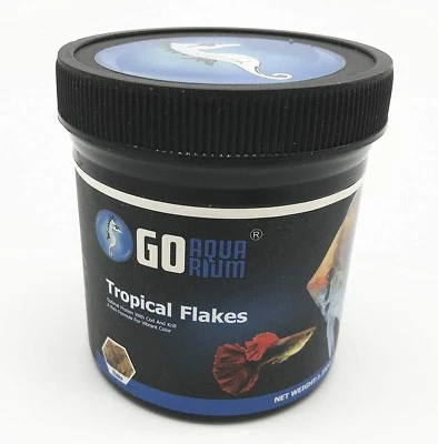 Tropical Fish Flakes 1.23 oz/35 grams By Go Aquarium