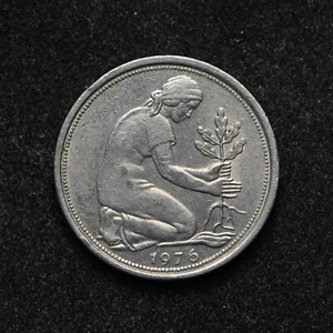 1976-F Germany 50 Pfennig (bb18118) - Picture 1 of 2
