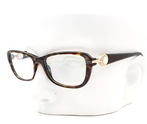 Bvlgari 4075H 504 Eyeglasses Glasses Brown Tortoise w/ Gold Opal Logo 54-16-135