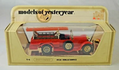 Matchbox "Models Of Yesteryear" Y6 "Borough Green" Rolls Royce Fire Truck M/Box - Image 1 of 4