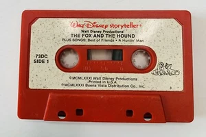 Vintage 1981 Walt Disney Cassette Fox And The Hound Winnie The Pooh cinta solamente - Imagen 1 de 3