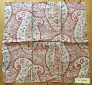 RALPH LAUREN 26" X 24" FABRIC REMNANT " Stepping Stone PSLY Red Earth“ China #84 - Picture 1 of 5