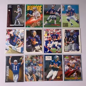 Drew Bledsoe 12 card lot EX/NM New England Patriots - Picture 1 of 2