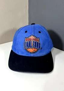 VINTAGE 90s Basketball Hat Collage NCAA Final Four Cap San Antonio Blue 1998 - Picture 1 of 4