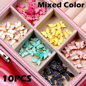 10Pcs Animal Butterfly Charms Jewelry Earing Resin Pendant Necklaces Gifts USA - Picture 1 of 13