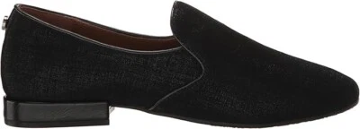 Nuevo mocasín Donald Pliner Blera para mujer en ante negro talla 5 en metálico desgastado Foto 1 de 4