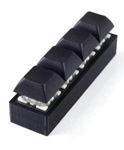USB Programmable Macro Keyboard 4 Keys One-key Shortcut Keys Mouse Button Volume - Zdjęcie 1 z 4