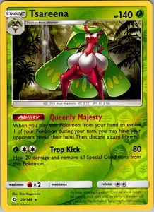 Tsareena Holo Rare SM Base Set Reverse Holo 20/149 Near Mint - Picture 1 of 2