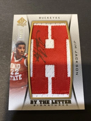 2012-13 SP Authentic by the Letter Signatures #BL-JJ  Jim Jackson /75 Auto “H” - Image 1 of 2