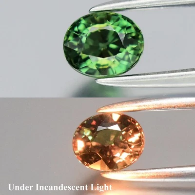 💎 Alejandrita verde natural ovalada de 0,52 quilates 4,8 x 4 mm SI - Piedra preciosa de Madagascar Foto 1 de 4