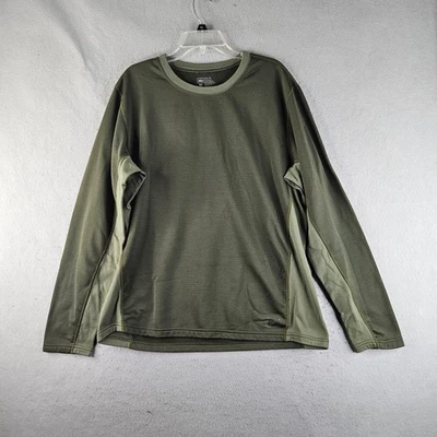 Camisa REI Para Hombres XL Verde MTS Capa Base Térmica Manga Larga Tejido Gofre Crew Foto 1 de 4