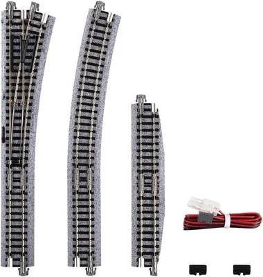 KATO N Scale 20-221 No.4 Electric Turnout Right Unitrack Model Train Accessory - Image 1 of 4