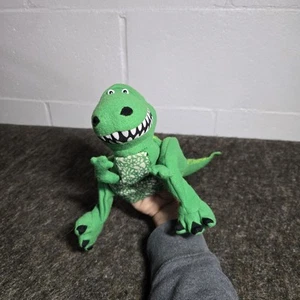 Disney Pixar Toy Story Burger King T-Rex Green Dinosaur Hand Puppet Plush - Picture 1 of 13