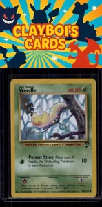 Weedle Base Set 2 Pokémon 100/130 Común Casi Como Nuevo o Mejor - Imagen 1 de 2
