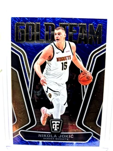 2024-25 Panini Totally Certified #5 Nikola Jokic 29/49 Gold Team Blue SSP - Picture 1 of 7