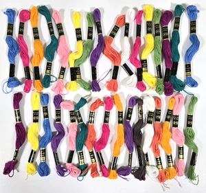 IRIS EMBROIDERY FLOSS THREAD LOT 32 SKEINS MULTICOLOR 6 STRAND 8.75 yds COTTON - Picture 1 of 9