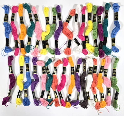 IRIS EMBROIDERY FLOSS THREAD LOT 32 SKEINS MULTICOLOR 6 STRAND 8.75 yds COTTON - Image 1 of 4