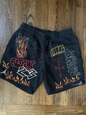 Pantalones Cortos Travis Scott Cactus Jack X Nike Originales Negros Talla Grande Para Hombre Raros Foto 1 de 4