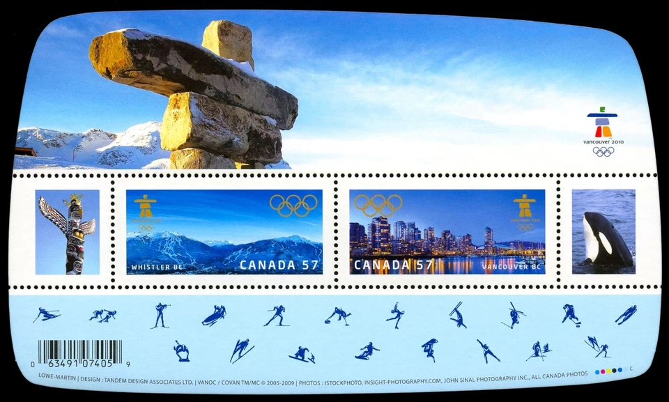 Canada Stamps -Souvenir Sheet -Vancouver 2010, Olympic Winter Games #2366 MNH - Image 1 of 1