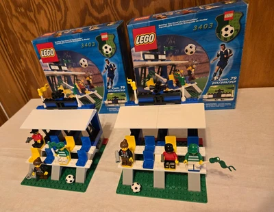 LEGO 3403 Fans' Grandstand with Scoreboard - qty 2 - 100% w/boxes & manuals - Image 1 of 4
