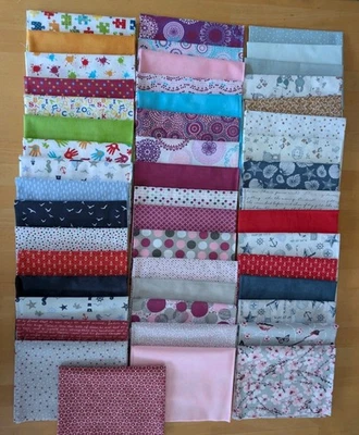 49 Patchwork-und Quiltstoffe Stoffe Baumwolle Reste Basteln - Bild 1 von 4