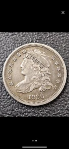 1836 Capped Bust Dime 10C, - Picture 1 of 8