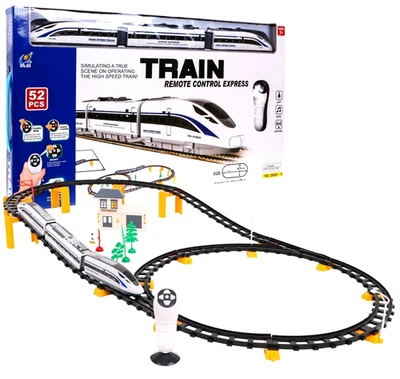 MARKENLOS Eisenbahn Set mit Zug Schienen Lokomotive Spielzeug Ferngesteuerte Eisenbahn