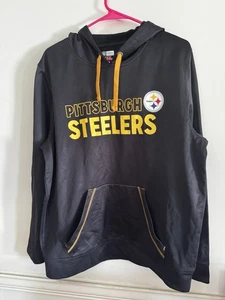 Pittsburgh Steelers TX3 Warm Hoodie Sweatshirt Womens Size L Stretchy Black - Picture 1 of 4