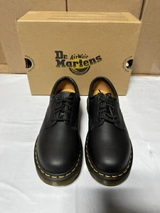 DR. MARTENS 8053 Leather Platform Casual Shoes Unisex Size M6/W7 Black - Picture 1 of 9