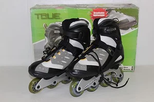 True Ignitor Mens 11 Womens 13 Gray Black Yellow 6000 Series Inline Skates NEW - Picture 1 of 11