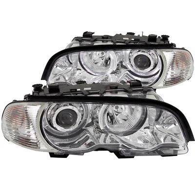Anzo USA 121268 Projector Headlight Set w/Halo Fits 323Ci 325Ci 328Ci 330Ci M3 Foto 1 de 3