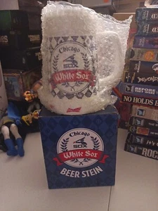 Chicago White Sox Baseball Fan Ceramic Beer Stein / Mug - Budweiser Brand New - Picture 1 of 2