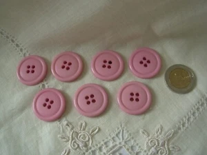 Boutons Anciens Rose lot de 7 (BOUT.68) - Bild 1 von 5