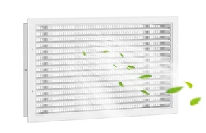Hon&Guan 16.5" X 10.7" Gable Vent Aluminum Outer Dim: 18”x 12” Air Return Attic - Picture 1 of 4