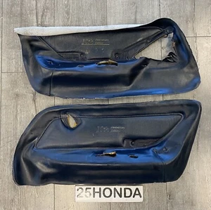 1993 Honda Accord 10th Anniversary Leather Door Panel Inserts Rare OEM CB CB7 - Picture 1 of 6