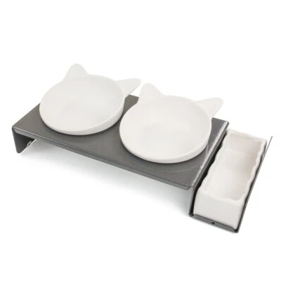 Futternapf Fressnapf Industrial Foodbar "Cat Diner" Futterstation aus Metall - Bild 1 von 4