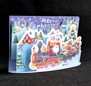 Christmas card Pop-up  Greeting Card  Xmas New Year Holiday  Japan  New - Picture 1 of 8