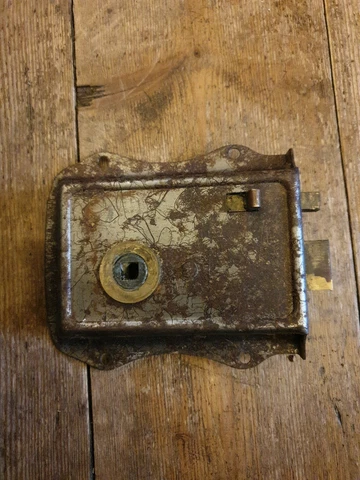 Old/vintage door rim lock shabby Cover
