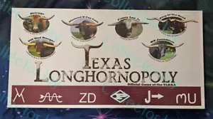 Texas Longhornopoly Official Board Game of the TLBAA *New Imperfect Sealed* - Picture 1 of 3