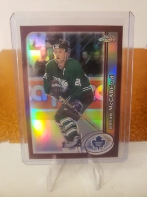 2002/03 Topps Chrome Bryan McCabe #124 Refractor Toronto Maple Leafs - Image 1 of 2