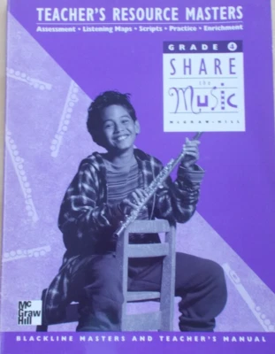 Share The Music Teacher's Resource Masters Grade 4  McGraw-Hill Unmarked - Image 1 of 4