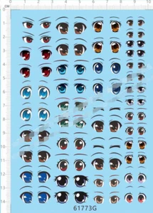 Clay Garage Kits Doll Figures EYES collections G Model Kit Water Decal - Picture 1 of 1