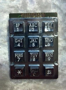 Numeric Keypad with Chrome Buttons. Pin Type Connector - Picture 1 of 4