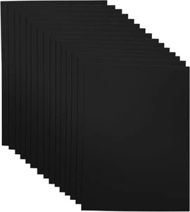 EVA Craft Foam Sheets 9 x 12 In, Black, 12 Sheets, 2 mm Thick - Picture 1 of 1