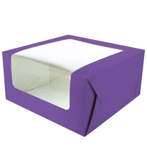 Cake Box - Brights 10" x 10" x 5" - 6 Colours - Picture 1 of 7