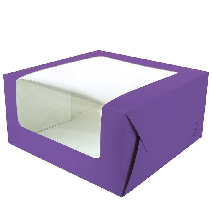 Cake Box - Brights 10" x 10" x 5" - 6 Colours - Image 1 of 1