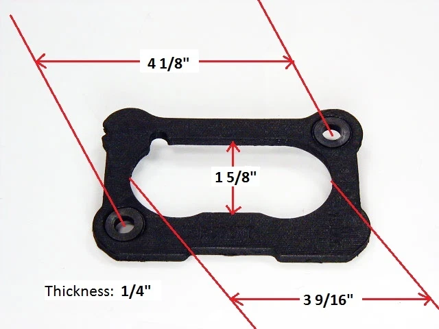 Base Mounting Gasket Carburetor Rochester 2G 2GC 2GE 2GV Buick GMC Olds Pontiac - Image 1 of 1