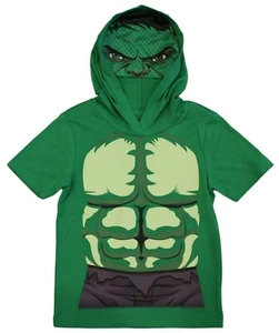 Marvel Avengers☆Toddler & Little Boys' Hero Costume Hooded T-Shirts ☆ Sizes 2T-7 - Picture 1 of 18